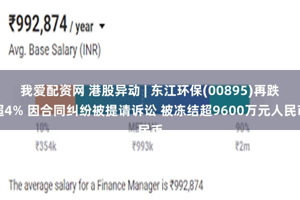 我爱配资网 港股异动 | 东江环保(00895)再跌超4% 因合同纠纷被提请诉讼 被冻结超9600万元人民币